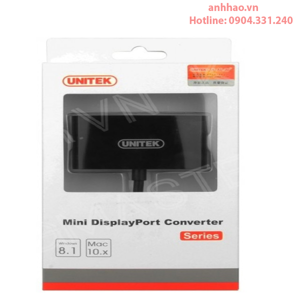 Cáp chuyển mini Display port o HDMI , VGA Unitek Y-6328BK