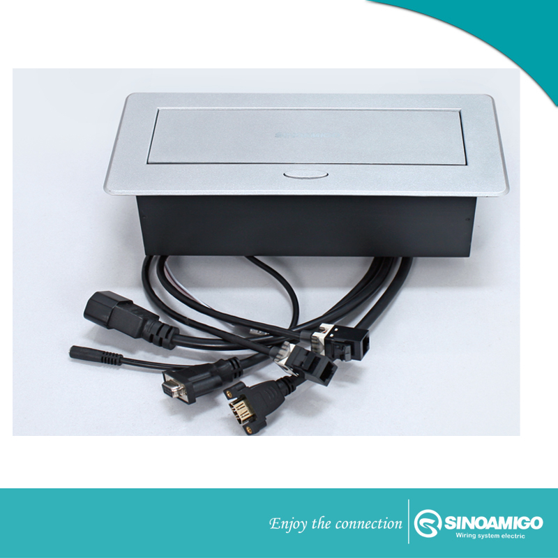 Hộp ổ cắm âm bàn sinoamigo STS-201X hàng cao cấp chính hãng