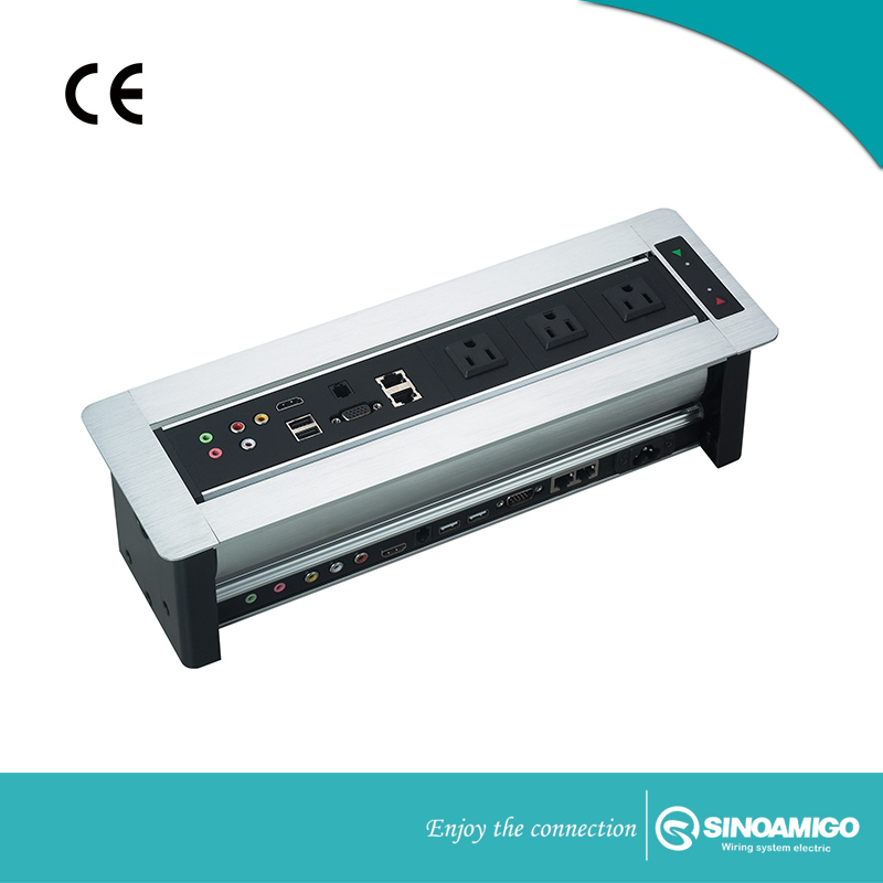 ổ cắm điện âm bàn Sino amigo STS-256 cao cấp chính hãng