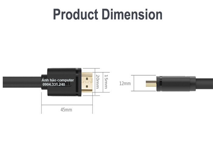 Cáp HDMI Unitek dài 25m Y-C170, 1.4V có chíp khuếch đại