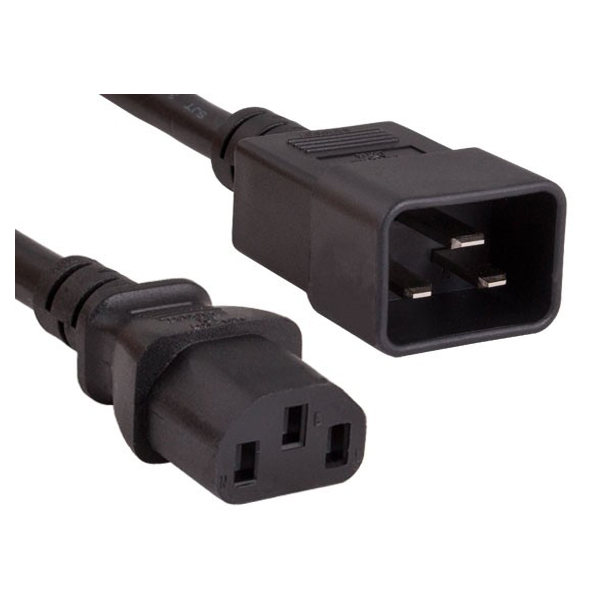 Dây nguồn C13 C20 tiết diện lỗi 3x2.08mm2 dài 1.5m
