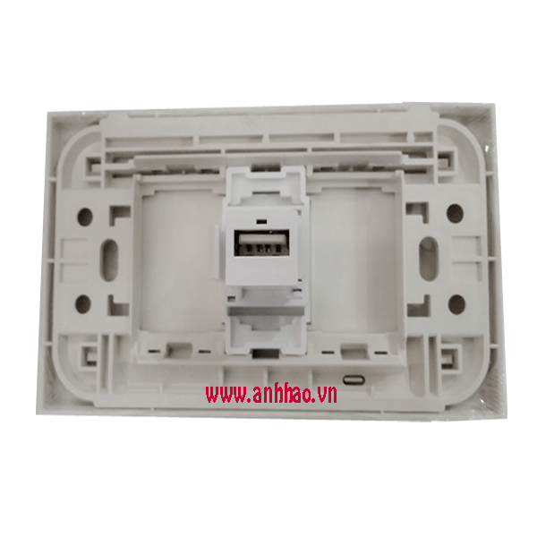 Mặt Wall Plate USB 1 Cổng cao cấp chính hãng