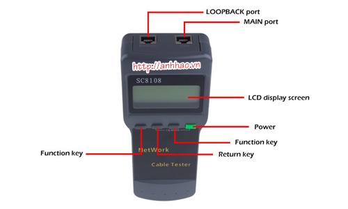 Máy test mạng SC8108 dùng để kiểm tra RJ45, RJ11 chính hãng