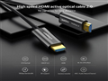 Cáp HDMI 2.0 sợi quang hợp kim kẽm dài 100M Ugreen 50222, Hỗ trợ độ phân giải 4K/60Hz