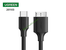 Cáp chuyển đổi USB type-C sang Micro USB 3.0 dài 1M Ugreen 20103 chính hãng