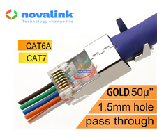 Đầu bấm mạng xuyên thấu cat6A/ cat7 Novalink CC-01-00195 chính hãng