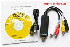 Easycap USB 2.0 (cáp thu dữ liệu  từ máy quay, camera, TV vào máy tính)