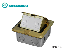 Ổ cắm âm sàn Sinoamigo SPU-1B với 2 cổng mạng LAN