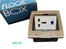 Ổ cắm điện + mạng quang chuẩn SC âm sàn Sinoamigo SPU-3S chính hãng
