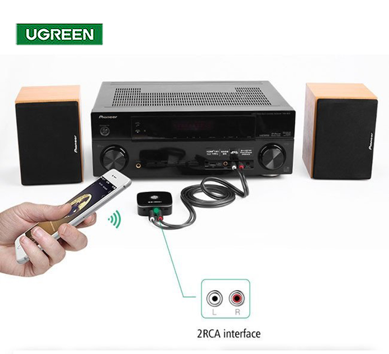 Thiết bị nhận Bluetooth 5.0 Music Receiver cho loa, amply Ugreen 30445 chính hãng