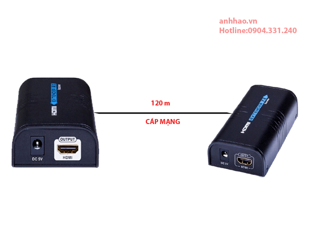 Bộ HDMI to LAN 100-120m Lengkeng LKV373A