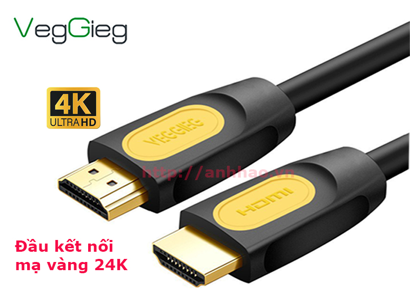 Cáp HDMI 2.0 dài 30M V-H213 VEGGIEG, độ phân giải 4K, 3D/ 30Hz