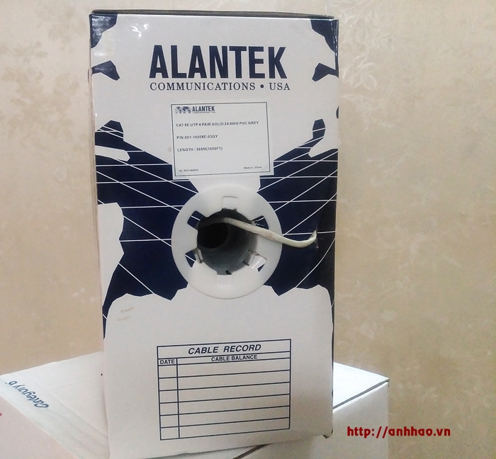 Cáp mạng Alantek cat5e chính hãng cuộn 305m cao cấp