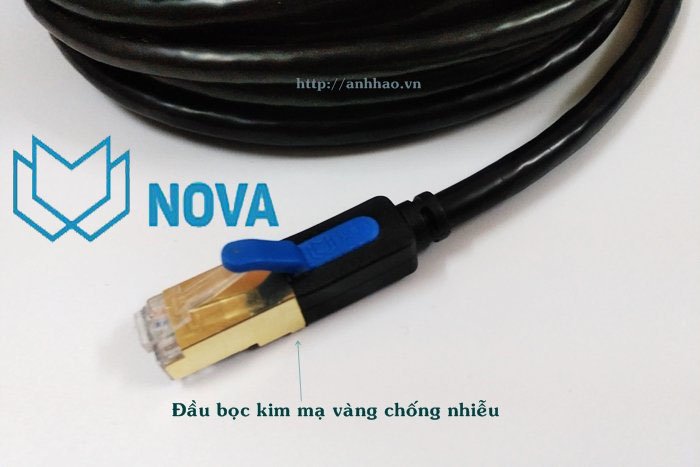 Dây nhảy, patch cord cat7 dài 5M NV-66005A Novalink - Cáp mạng đúc cat7 Novalink