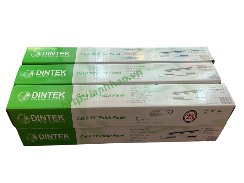 Patch Panel 24 cổng cat6 Dintek P/N:1402-04011