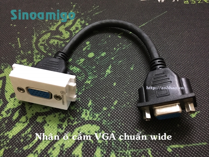 Nhân ổ cắm VGA lắp âm sàn, âm tường