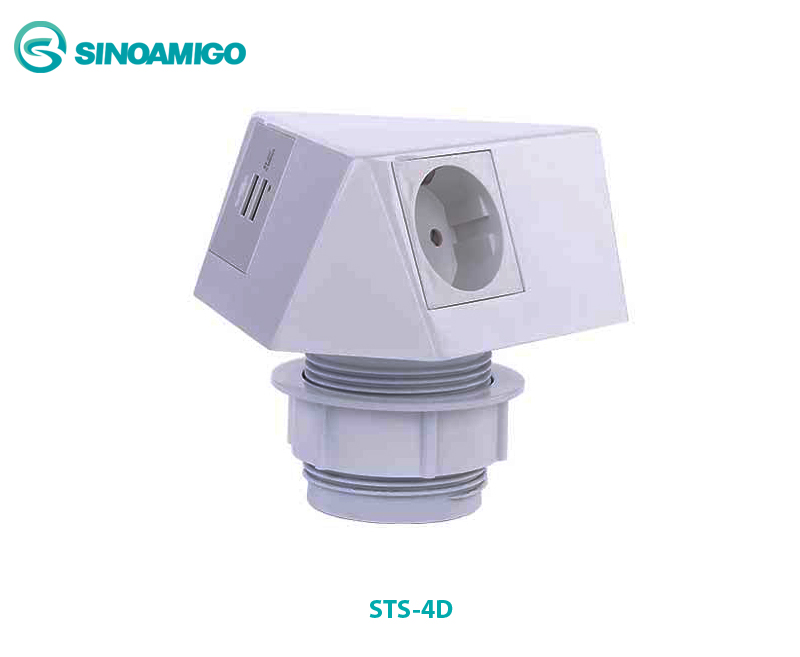 Ổ cắm mặt bàn Sinoamigo STS-4D chính hãng