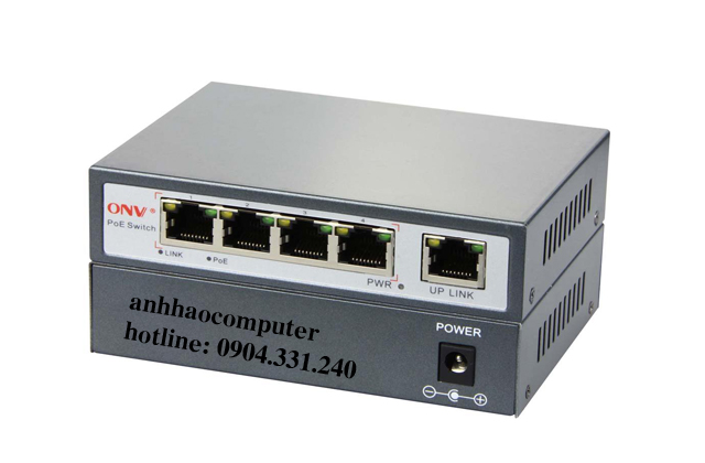 Switch nối mạng  POE 5 cổng POE31004P-N chính hãng ONV