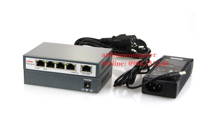 Switch nối mạng  POE 5 cổng POE31004P-N chính hãng ONV