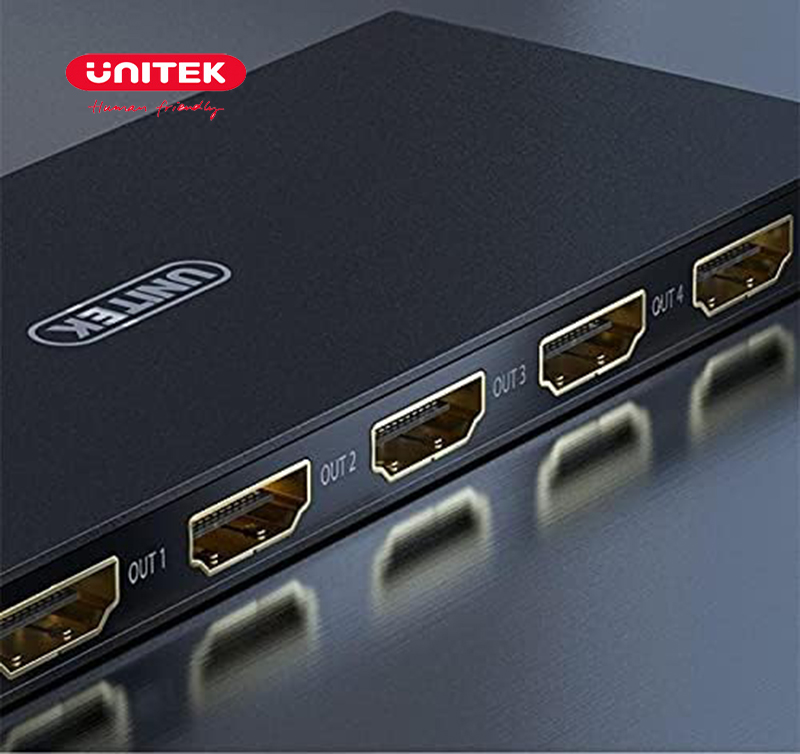 Bộ Chia HDMI 2.0 1 Ra 4 Cổng Unitek V119A - Hỗ trợ 4K@60Mhz