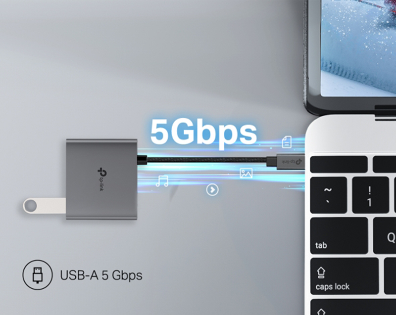 Hub USB-C 3 trong 1 TP-Link UH3020C - HDMI 4K@60Hz, Sạc nhanh PD 100W, Tốc độ 5Gbps