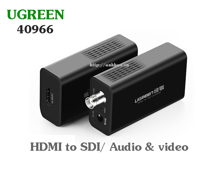 Bộ chuyển đổi HDMI to SDI (BNC) cho camera Ugreen 40966 - Hàng chính hãng