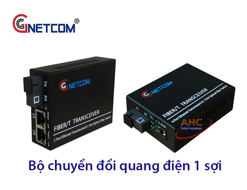 Bộ chuyển đổi quang điện 2 cổng Gnetcom GNC-1112S-20A/B Gigabit 10/100/1000Mbps, 20km