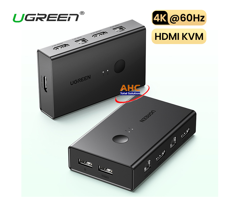 Bộ chuyển mạch KVM HDMI 2 vào 1 ra Ugreen 15166