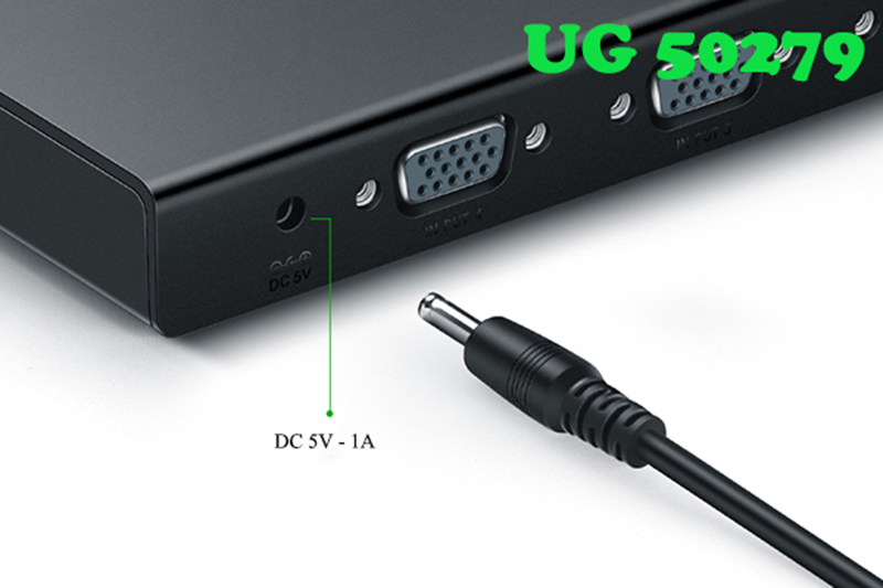 Bộ gộp VGA 4 vào 1 ra Ugreen 50279 - 4 CPU dùng dùng 1 màn hình, hỗ trợ độ phân giải Full HD 500Mhz