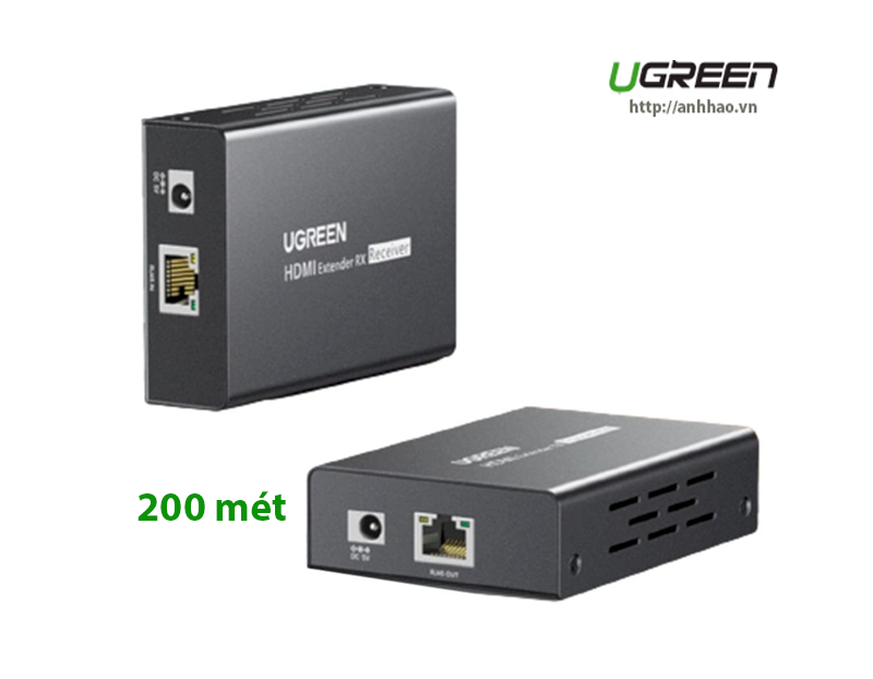 Bộ nhận tín hiệu HDMI 200M bằng cáp mạng Lan Ugreen 80692 (Receiver)