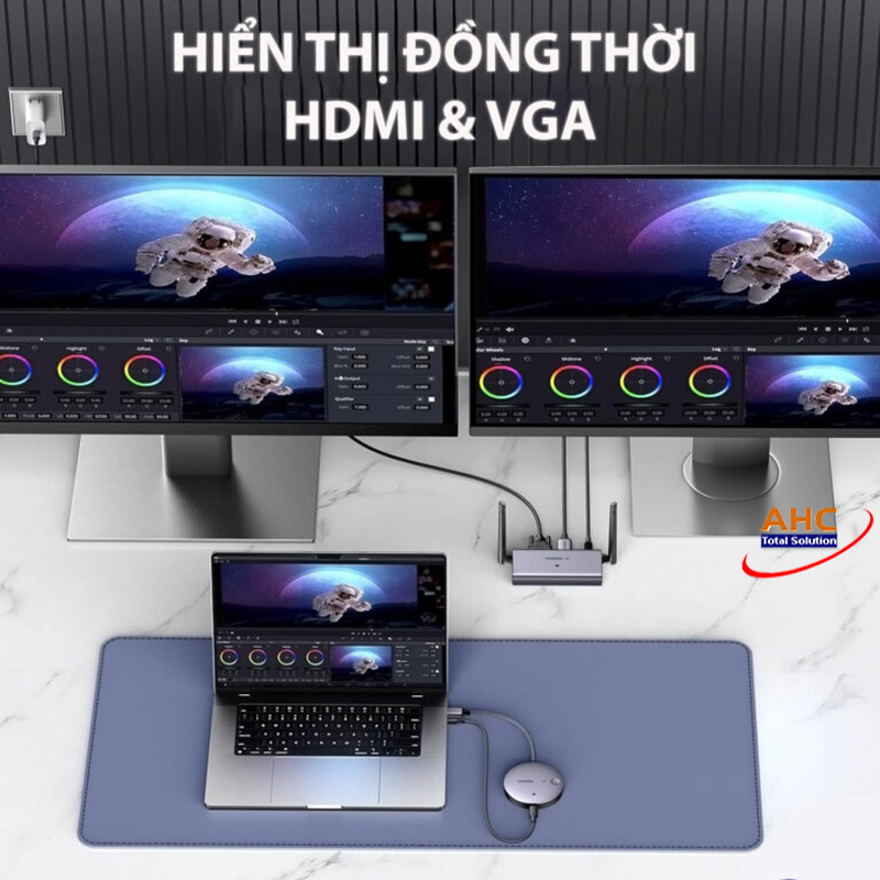 Bộ phát HDMI + VGA không dây 50M Ugreen 90909A