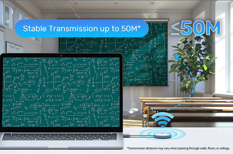 Bộ phát và thu HDMI không dây 50m Unitek V1183A01 - Hỗ trợ kết nối 8 bộ phát