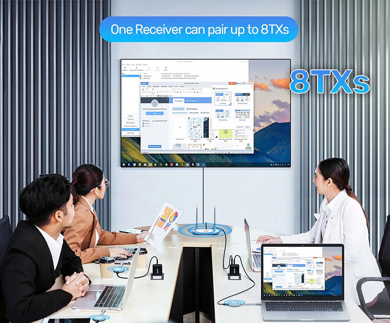 Thiết bị phát HDMI không dây Unitek V1183B01 cho phòng họp