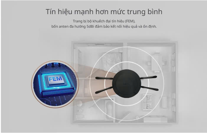 Bộ phát WiFi Ruijie RG-EW300 PRO - Tốc độ 300Mbps, Quản lý qua App