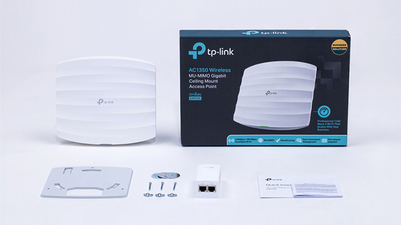 Bộ phát WiFi gắn trần Gigabit AC1350 MU-MIMO TP-Link TL-EAP225 - Hiệu suất cao, phủ sóng rộng