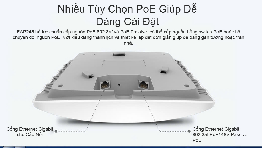 Bộ phát Wifi gắn trần TP-Link EAP245 - Giải pháp Wifi mạnh mẽ cho doanh nghiệp