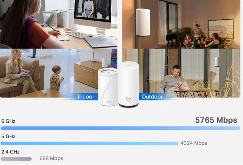 Bộ phát WiFi 7 Mesh TP-Link Deco BM65 (3 Pack) - Giải pháp WiFi toàn diện cho trong nhà & ngoài trời