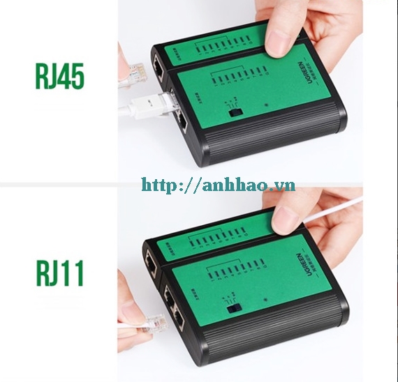 Bộ test mạng RJ45, RJ11 Ugreen 10950 chính hãng