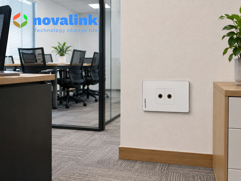 Bộ ổ cắm wallplate Micro Jack 6.5mm