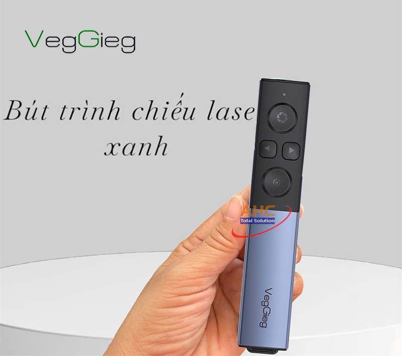 Bút trình chiếu không dây Vegieg V-LP001 - Laser xanh, tích hợp cảm biến chuyển động