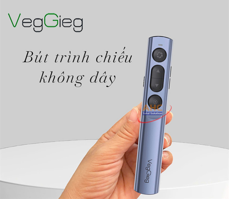 Bút trình chiếu không dây laser đỏ Veggieg V-LP002 - Thiết bị thuyết trình chuyên nghiệp