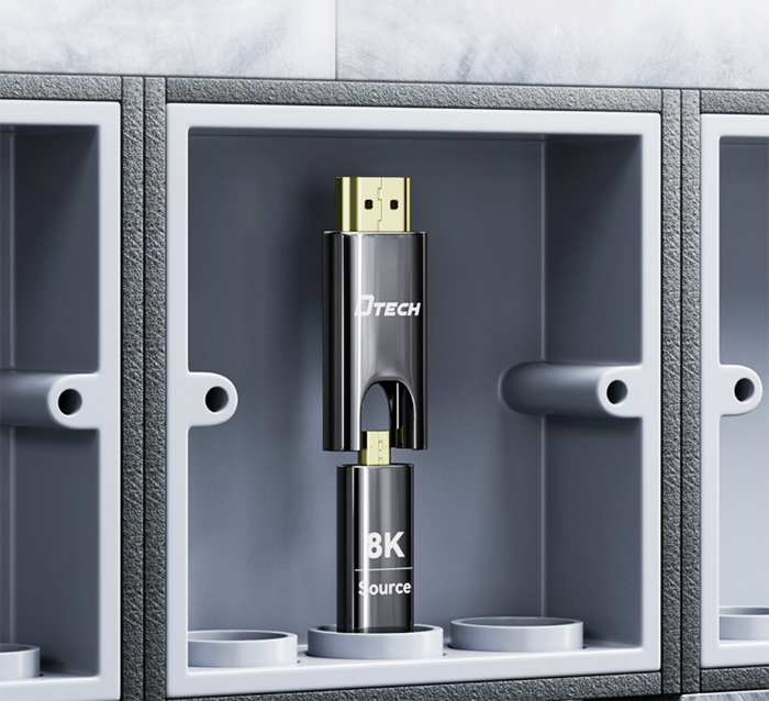 Cáp HDMI 8K sợi quang dài 10m Dtech DT-HOF3010, chuẩn HDMI 2.1