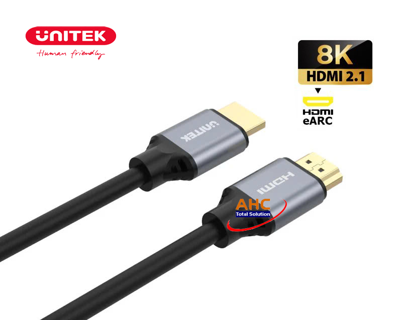 Cáp HDMI 8K dài 1M Unitek C137W - Độ phân giải 8K/60Hz, 4K/120Hz