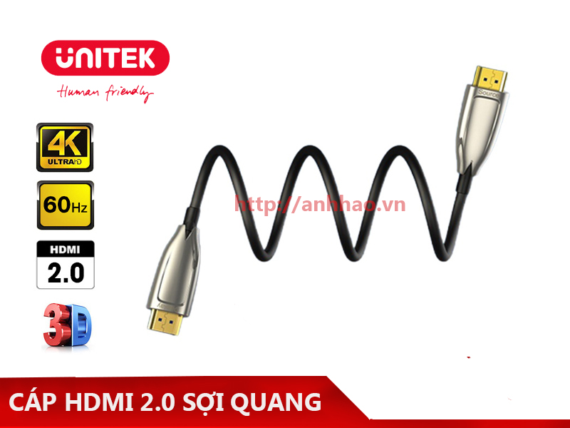 Cáp HDMI 4K, 2.0 sợi quang 20M C1030CNI Unitek chính hãng