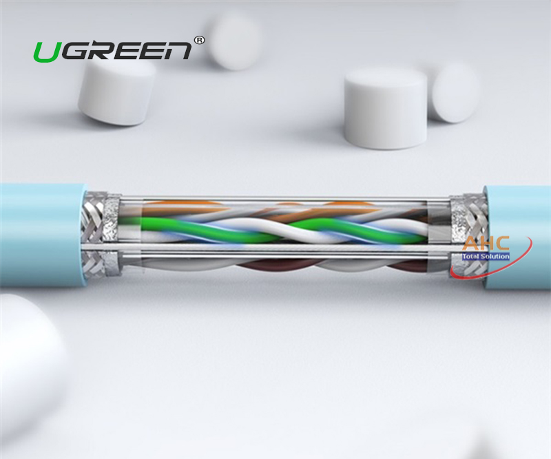 Cáp mạng cat6 S/FTP 23AWG cuộn 305m Ugreen 70317 cao cấp