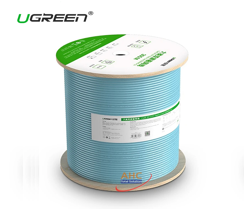 Cáp mạng cat6 S/FTP 23AWG cuộn 305m Ugreen 70317 cao cấp