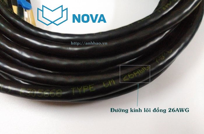 Dây nhảy, patch cord cat7 dài 15M NV-66007A Novalink tốc độ 10Gbps