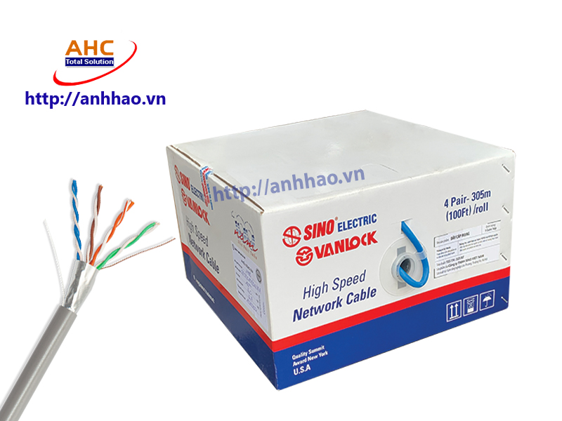 Cáp mạng SINO cat5E chống nhiễu FTP/CAT5E/VL - 24AWG - màu trắng