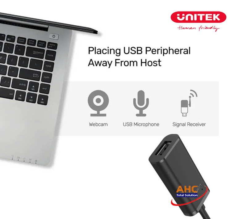 Cáp nối dài USB 10M Unitek Y-278 có IC khuếch đại