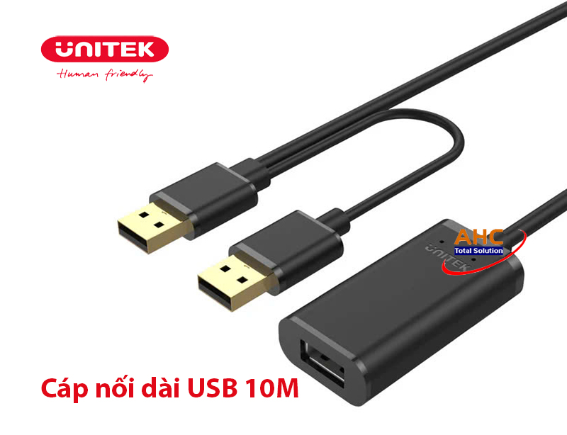 Cáp nối dài USB 10M Unitek Y-278 có IC khuếch đại